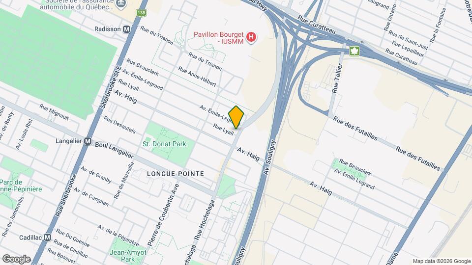 6959 Hochelaga Rue Map and Location Details