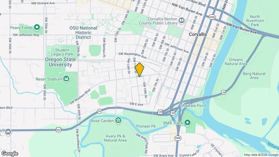 1052 SW Western Blvd Map and Location Details