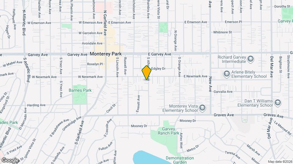 315 S Alhambra Ave Map and Location Details