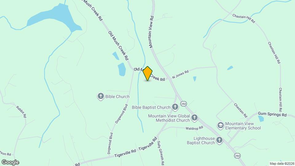 1420 Old Mush Creek Rd Map and Location Details