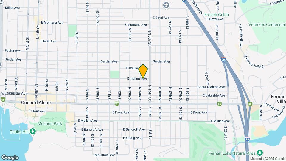 1406 E Indiana Ave Map and Location Details