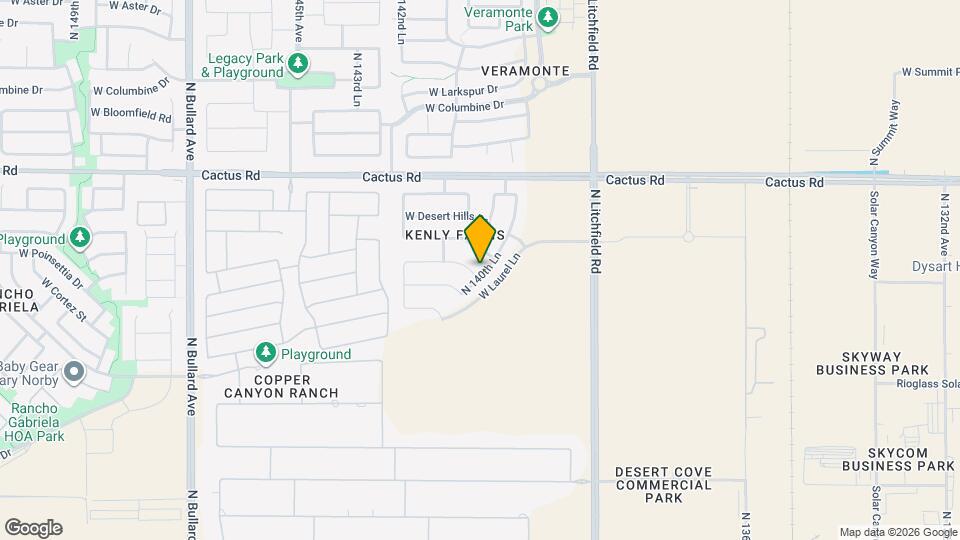 14064 W Poinsettia Dr Map and Location Details