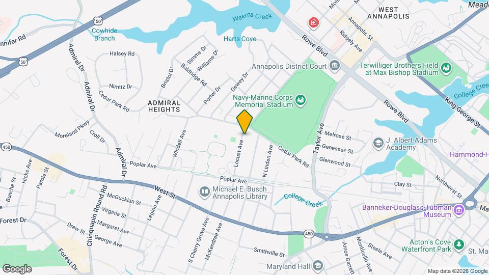 322 Locust Ave Map and Location Details