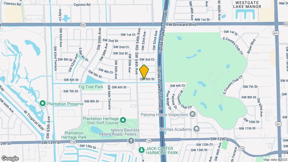 5290 SW 5th St Map and Location Details