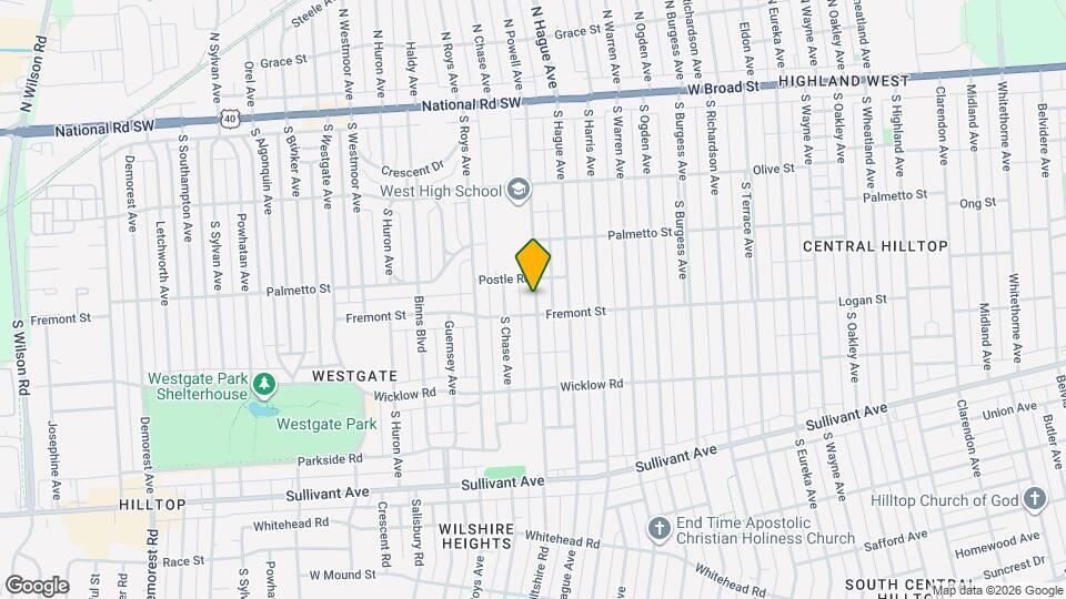 281 S Powell Ave Map and Location Details