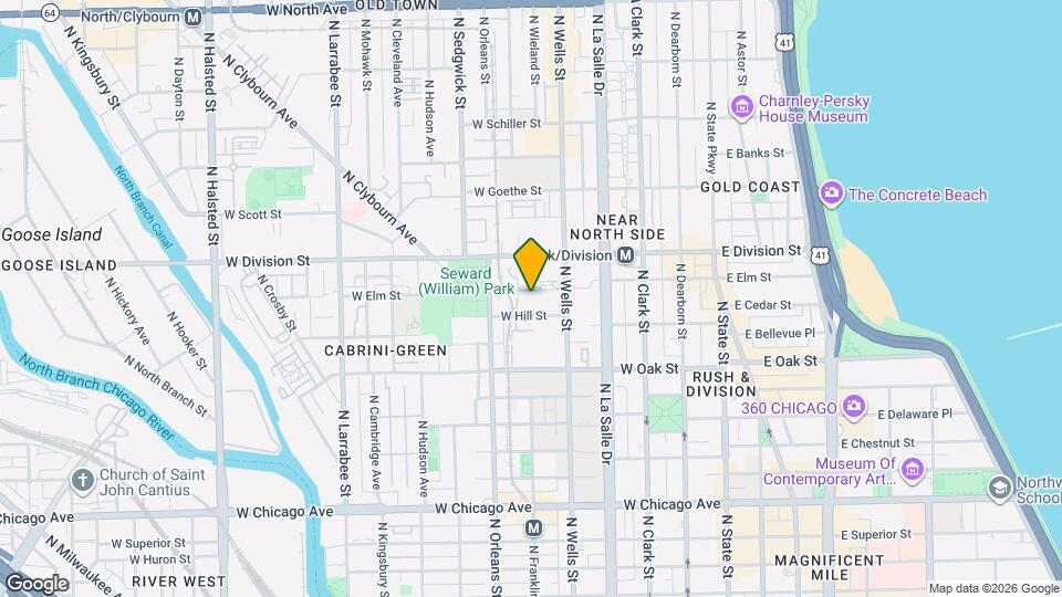 210 W Hill St Map and Location Details