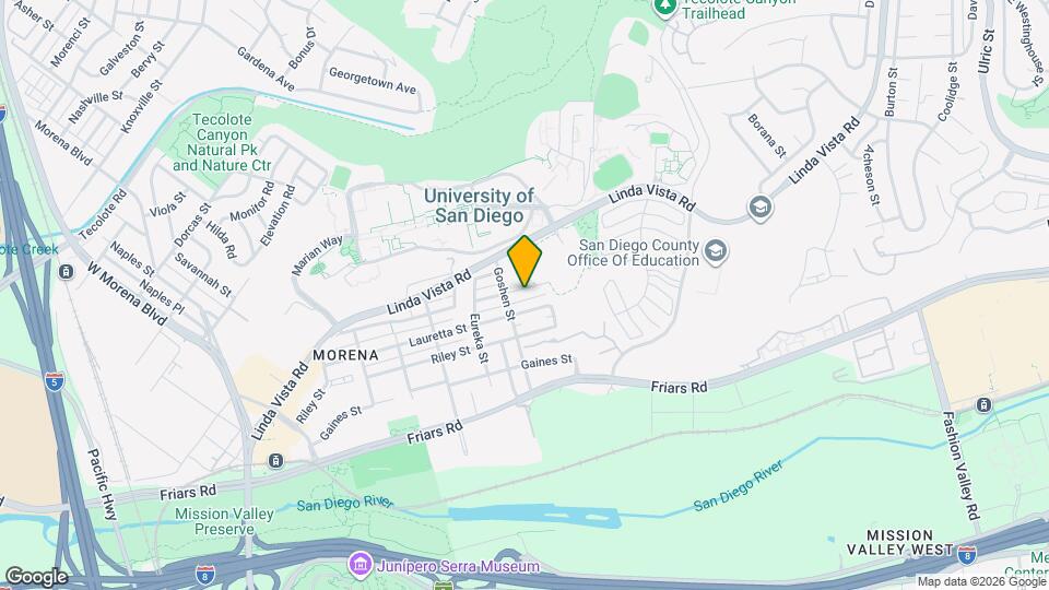 5927 Mildred St Map and Location Details