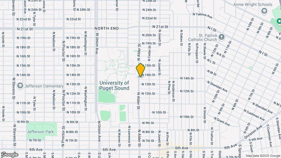 1311 N Alder St Mapa y Detalles de la Ubicación