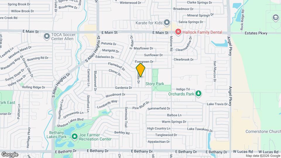 503 Rose Dr Mapa y Detalles de la Ubicación