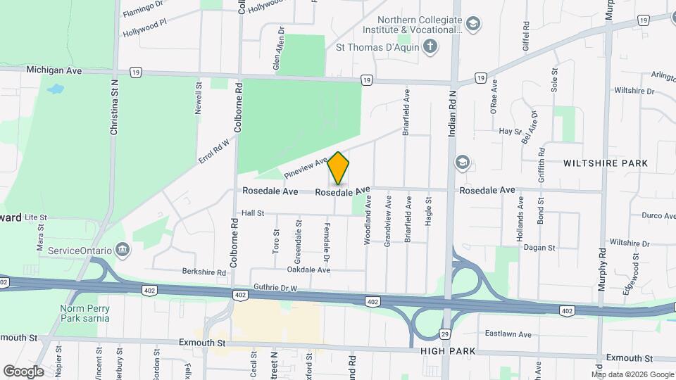 770 Rosedale Ave Map and Location Details