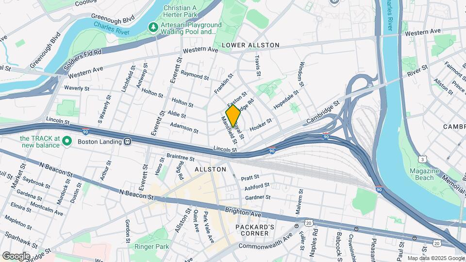 25 Mansfield St, Unit 3 Map and Location Details