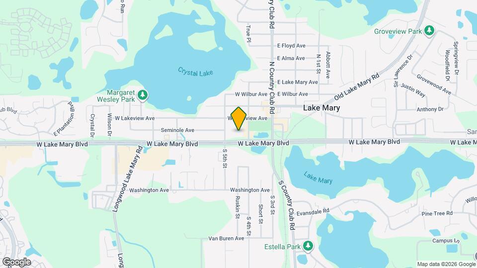 2500 W Lake Mary Blvd, Unit 105 Map and Location Details