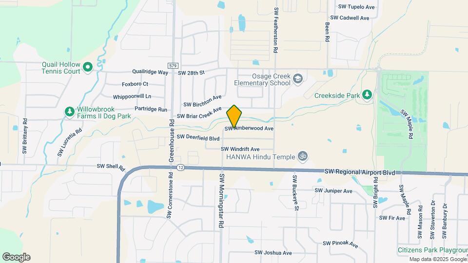 3201 SW Amberwood Ave Map and Location Details