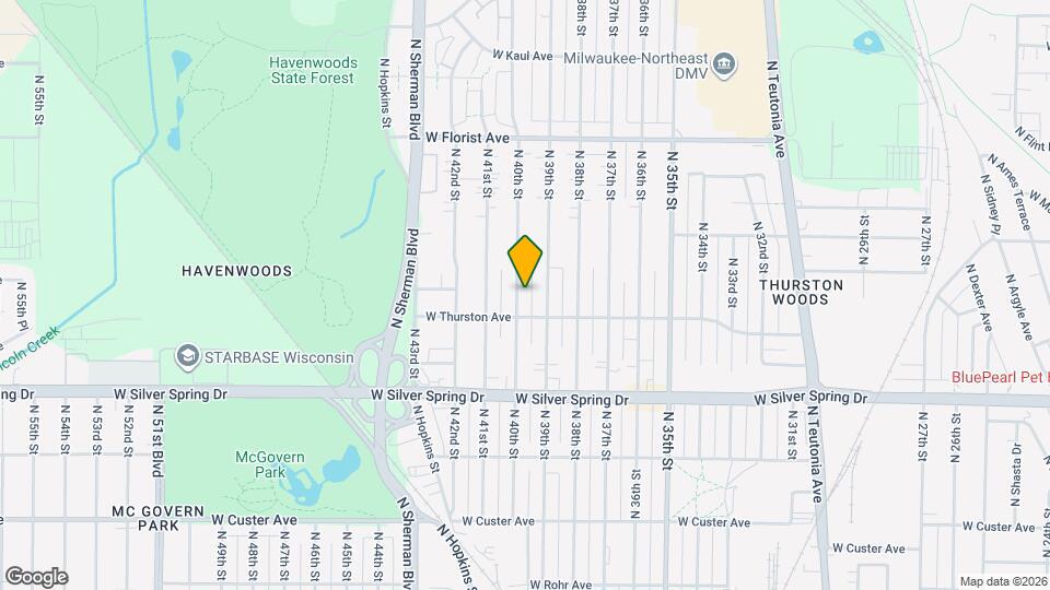 5726 N 40th St Mapa y Detalles de la Ubicación