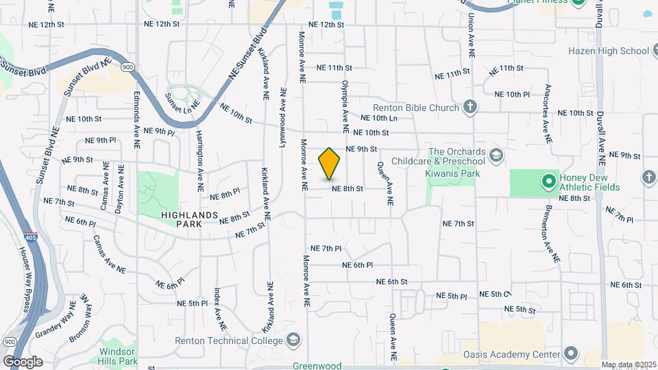 805 Newport Ct NE Map and Location Details