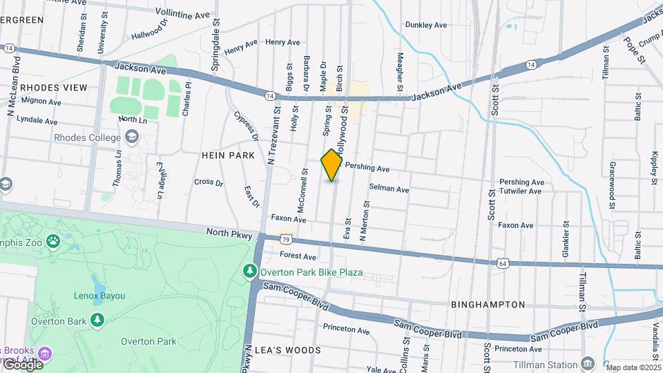 657 N Hollywood St Map and Location Details