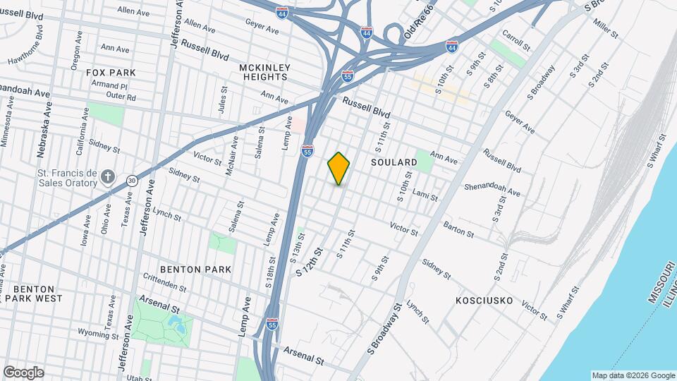 2401 S 12th St Map and Location Details