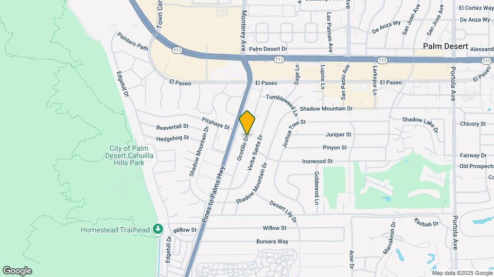 45810 Ocotillo Dr Map and Location Details