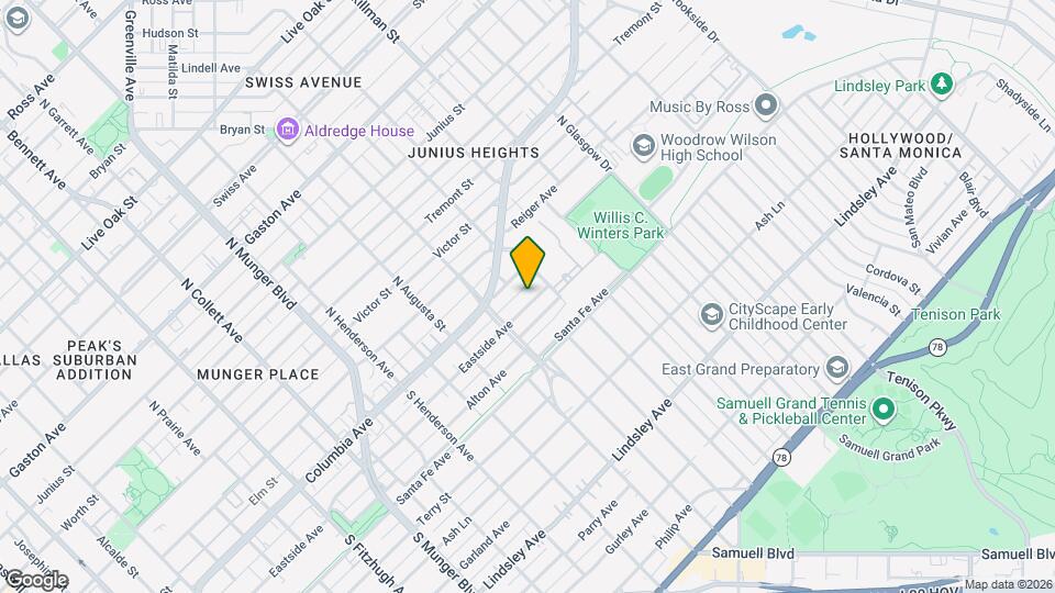 5633 Eastside Ave Map and Location Details