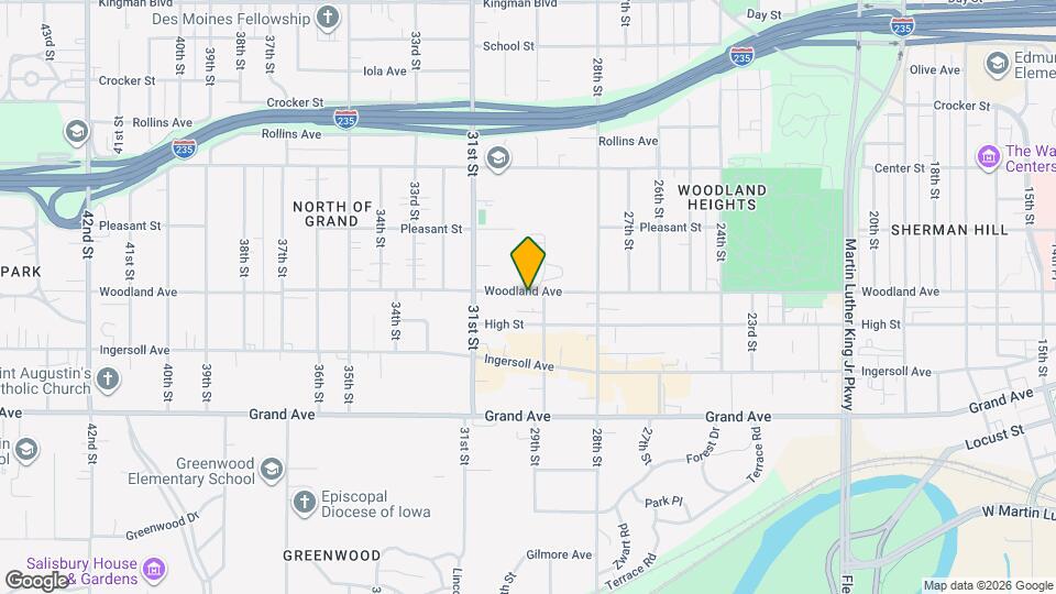 2908 Woodland Ave, Unit 2 Mapa y Detalles de la Ubicación