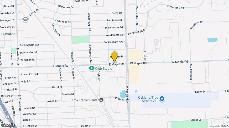 2715 E Maple Rd Map and Location Details