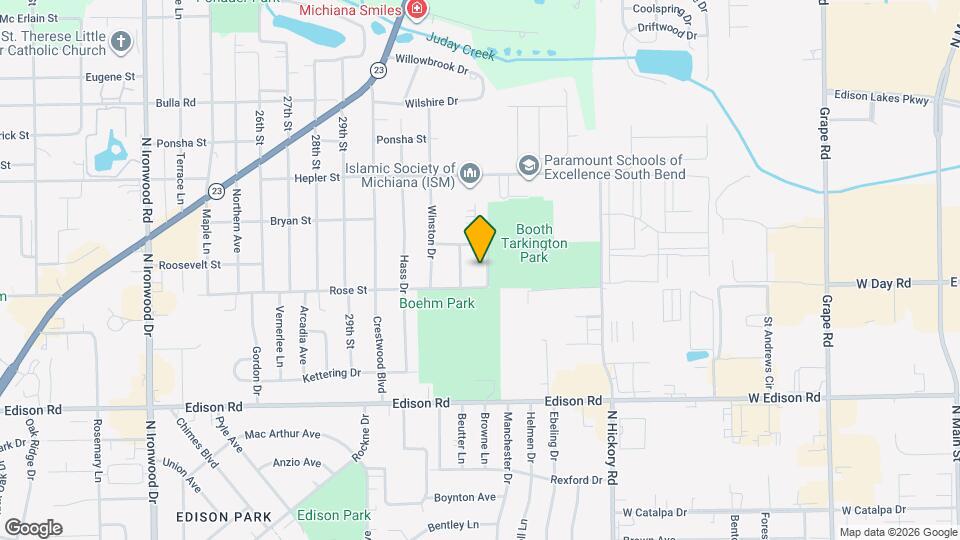 1715 Rerick St Map and Location Details