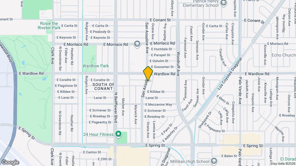 3312 San Anseline Ave Map and Location Details