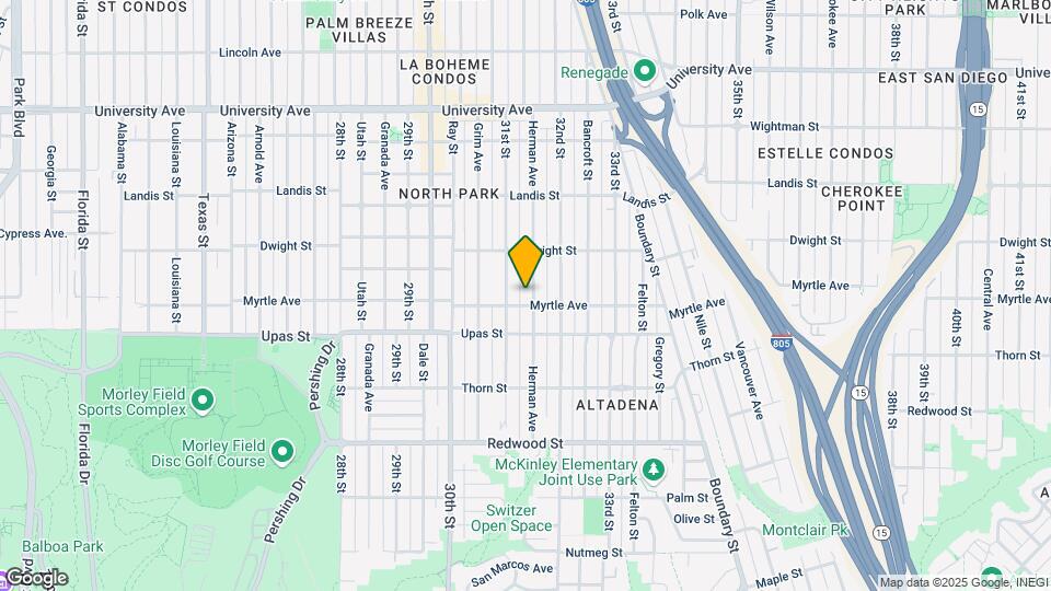 3512 Herman Ave Mapa y Detalles de la Ubicación