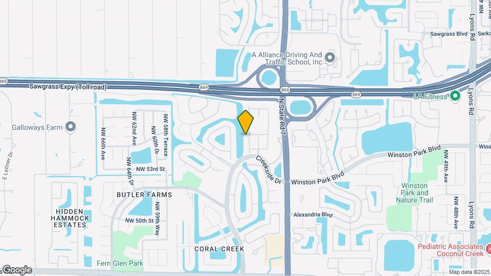 5354 NW 57th Way Map and Location Details