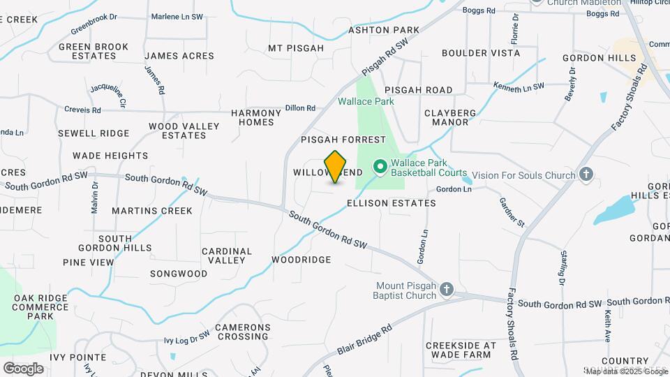 1204 Willow Bend Ct SW Map and Location Details