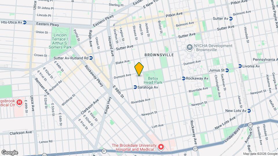 739 Saratoga Ave, Unit 2nd Floor Map and Location Details