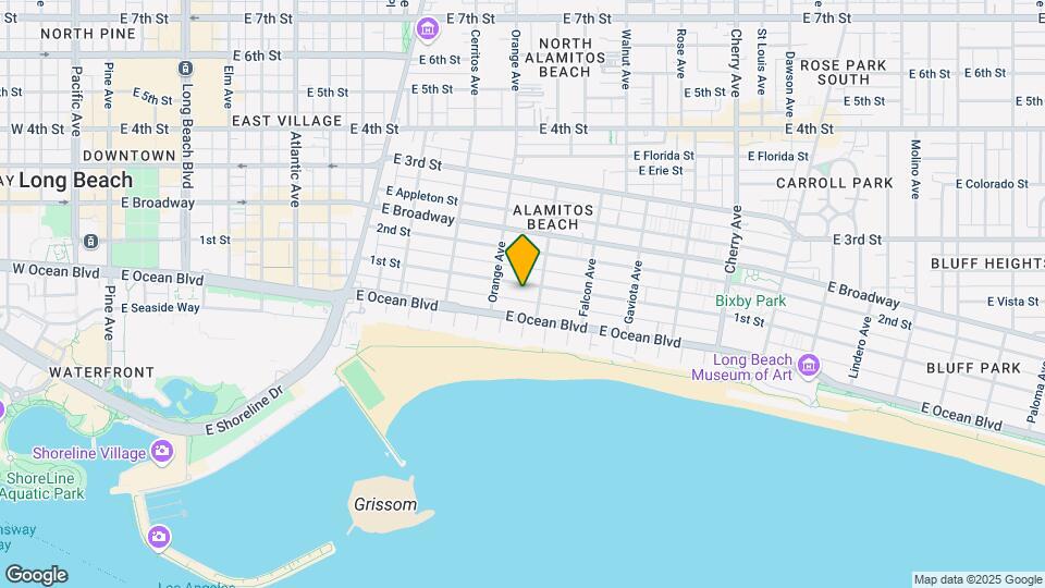 1250 E 1st St Map and Location Details