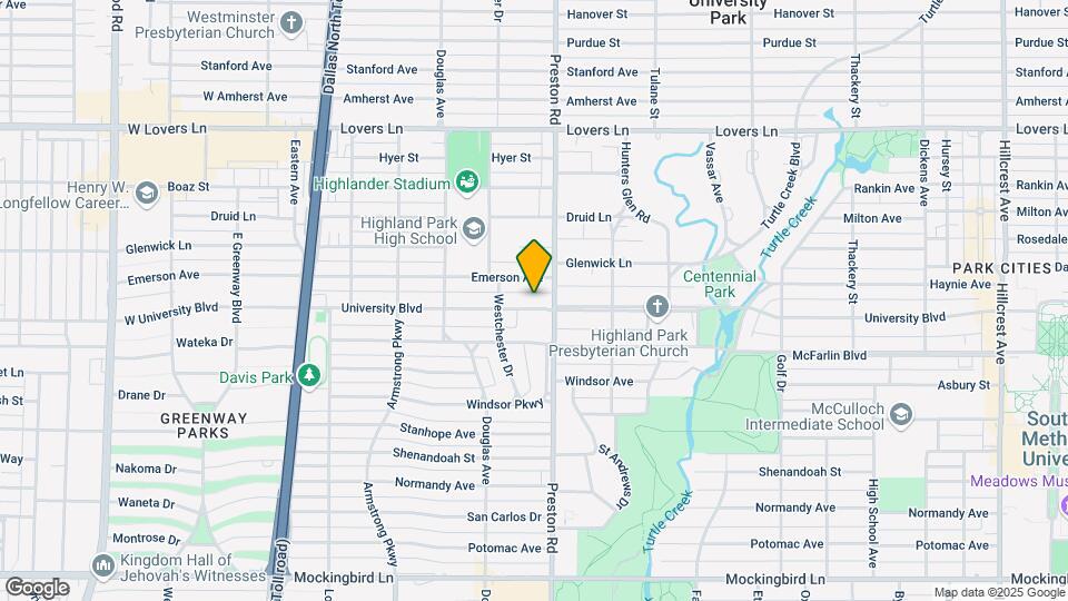 4116 University Blvd Map and Location Details
