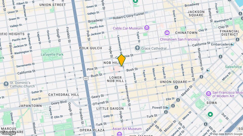 927 Leavenworth St Mapa y Detalles de la Ubicación