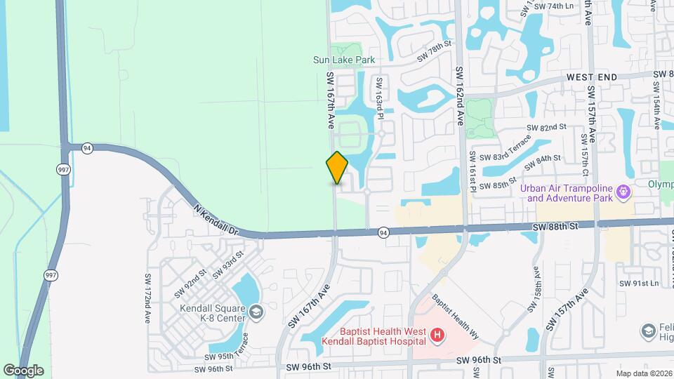 8548 SW 166th Pl Map and Location Details