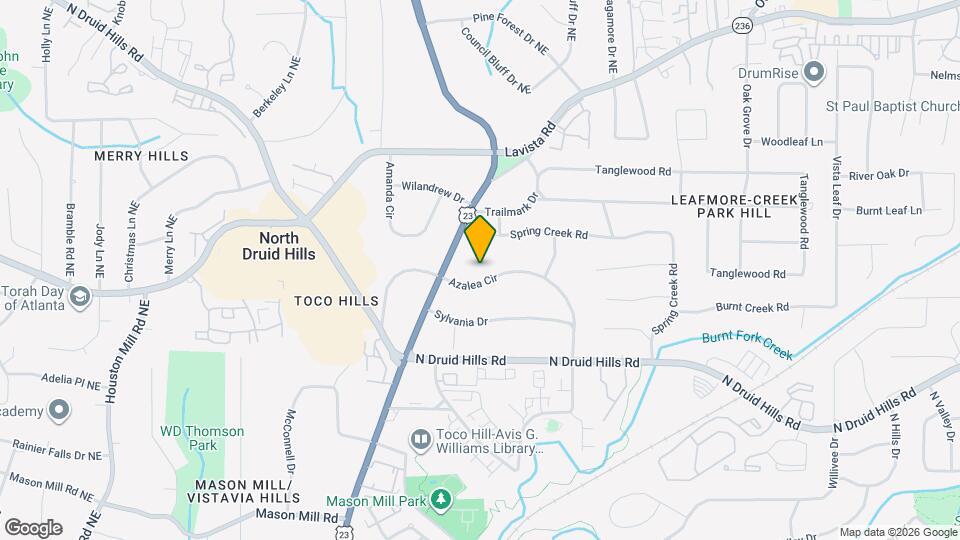 2076 Azalea Cir Map and Location Details