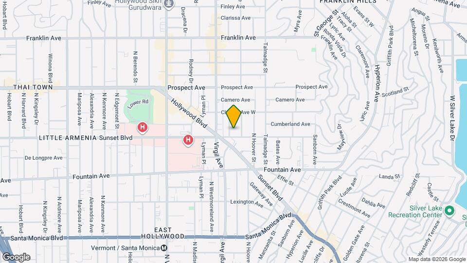 1510 Rosalia Rd, Unit A Map and Location Details