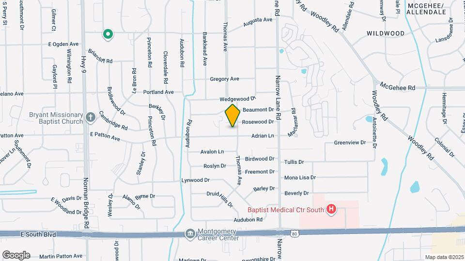 1427 Adrian Ln Map and Location Details