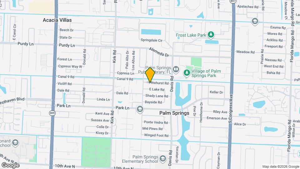 345 Pinehurst Rd Map and Location Details