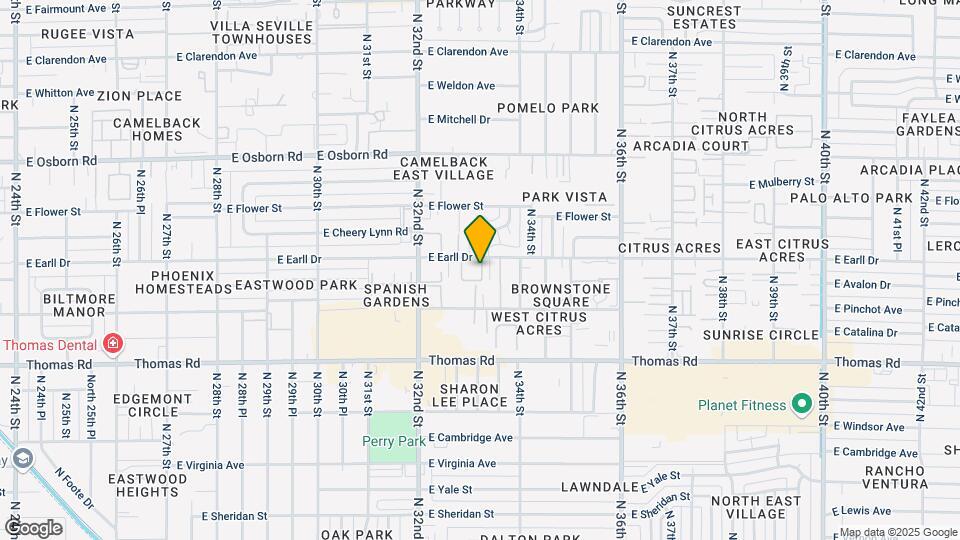 3301 E Earll Dr Map and Location Details