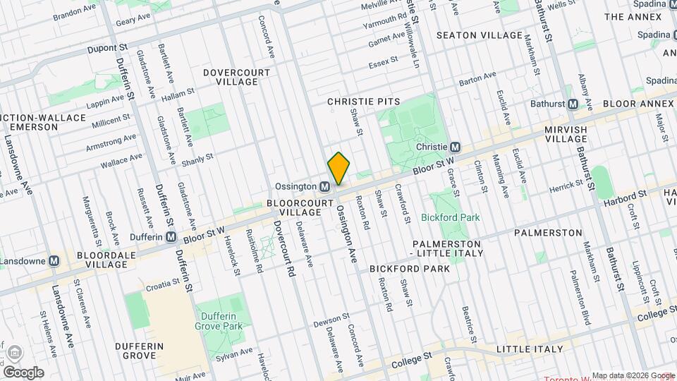 888 Bloor St W Map and Location Details