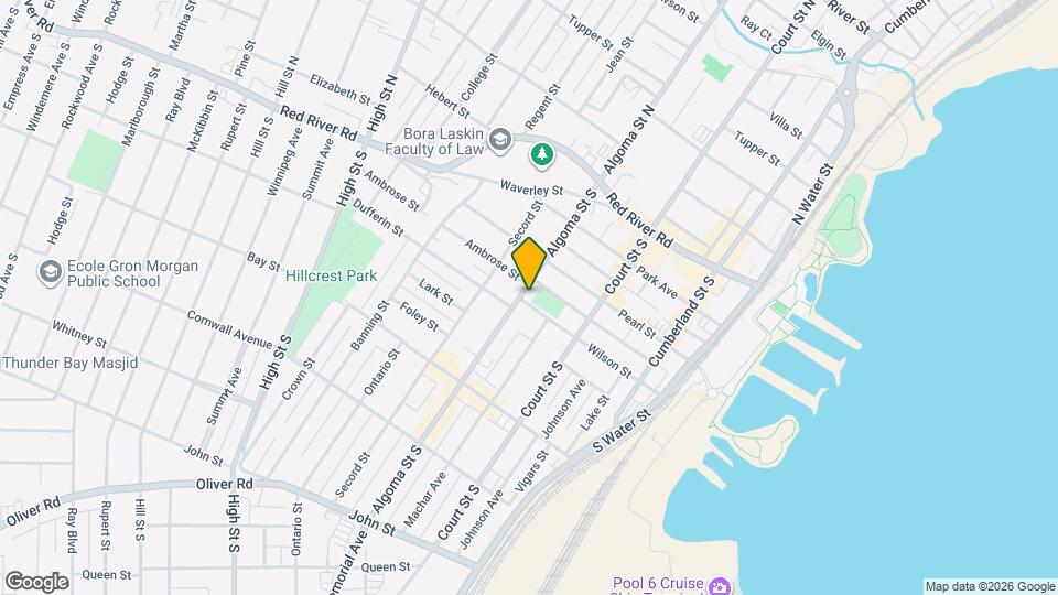 93 Algoma St S Map and Location Details