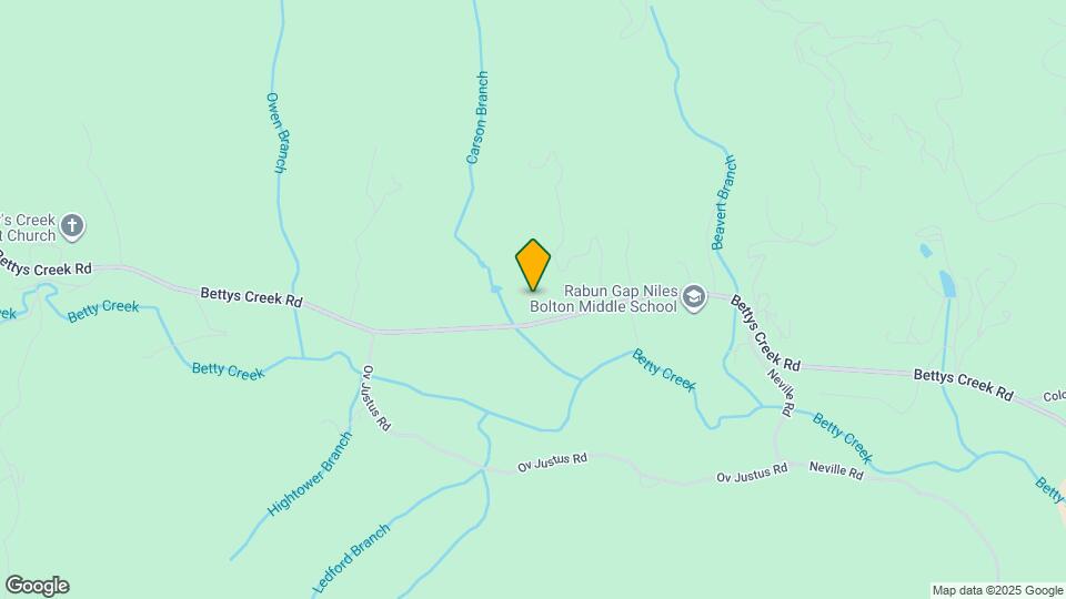 1624 Bettys Creek Rd Mapa y Detalles de la Ubicación