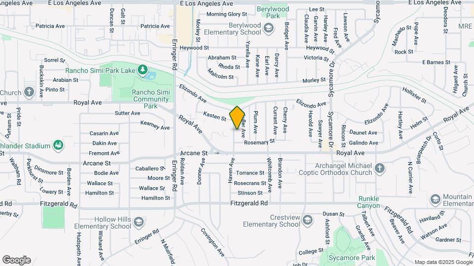 1284 Haven Ave Map and Location Details