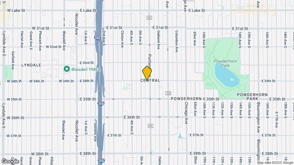 3402 Portland Ave Map and Location Details