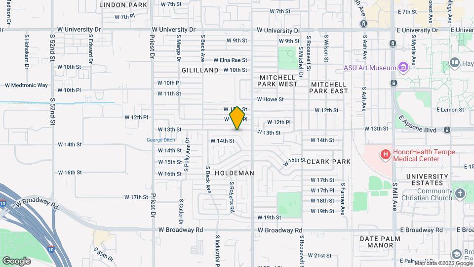 931 W 13th St Map and Location Details