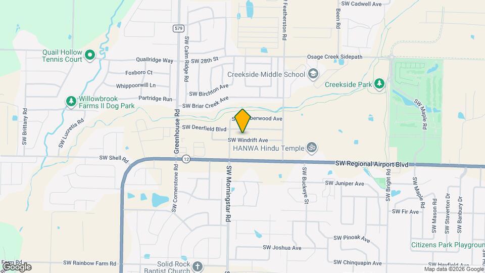 3200 SW Windrift Ave Map and Location Details