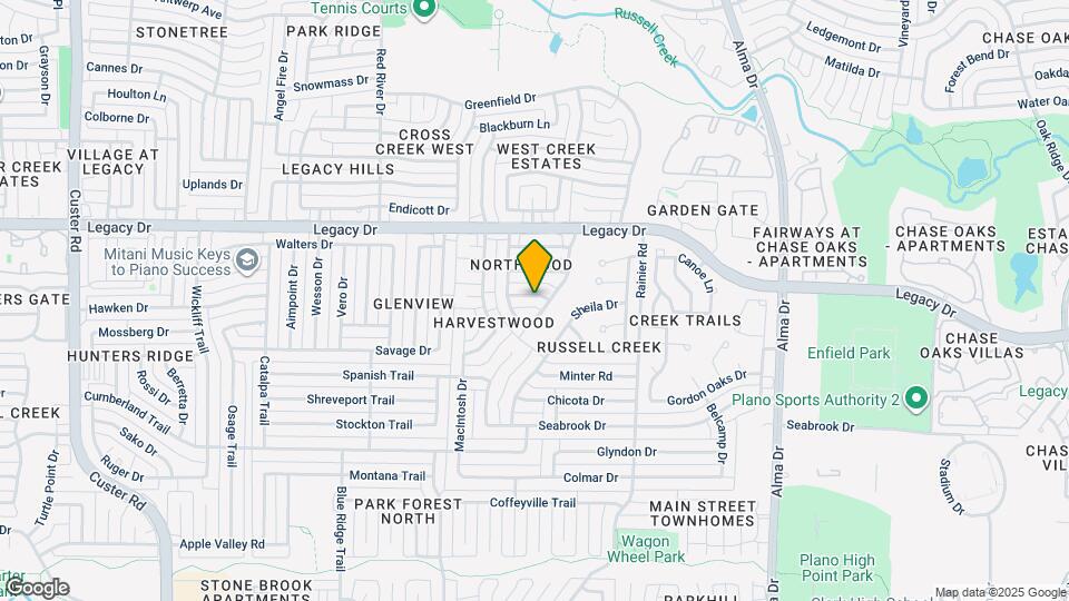 1404 Sassafras Dr Map and Location Details