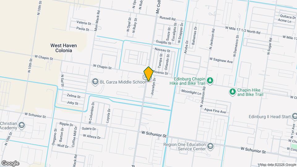 1308 N McColl Rd Map and Location Details