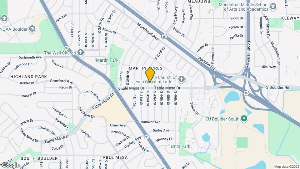 460 S 42nd St Map and Location Details